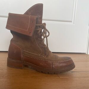 Frye Brown Leather and Suede Boots